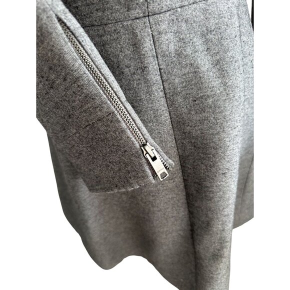 DKNY Gray A Line Full ZipLong Sleeve Jacket Dress Size 4 - Picture 3 of 8